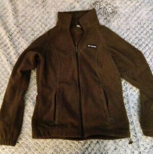 Dark brown Columbia zip up